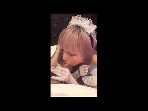 ❤️ جاپاني بت [ميوڪا]، فرينچ نوڪر جو لباس، حصو 1، بلو جاب ۽ لوشن سان جرڪ آف ❤❌  ☑